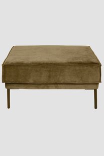 The Duchess velvet hocker Juke brons