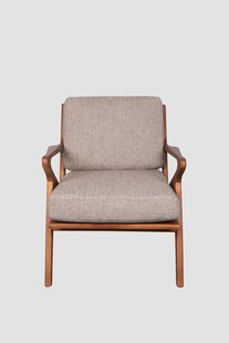 Houten stoel mid century bruin