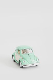 Metalen volkswagen beetle pastel lichtgroen