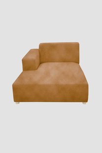Earl velvet chaise longue links Juke oker