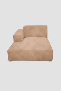 Earl velvet chaise longue links Juke sand