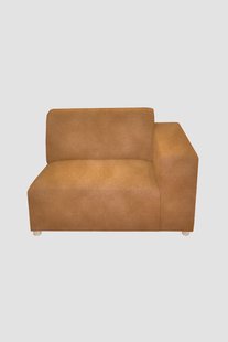 Earl velvet 1.5-zits bank arm rechts Juke oker