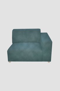 Earl velvet 1.5-zits bank arm rechts Juke grijsblauw