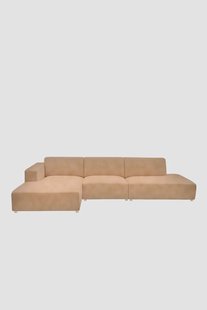 Earl velvet 4-zits bank chaise longue links otto longue rechts Juke sand