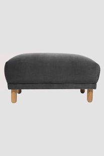 Sir velvet hocker Juke mid grey