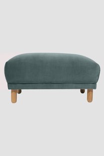 Sir velvet hocker Juke grijs blauw