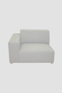 Earl 1.5-zits bank arm links Forward light grey