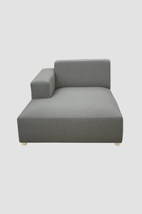 Earl chaise longue links Forward dark grey