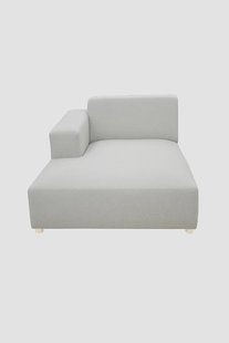 Earl chaise longue links Forward light grey