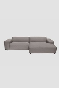King 3-zits bank chaise longue links soil liver