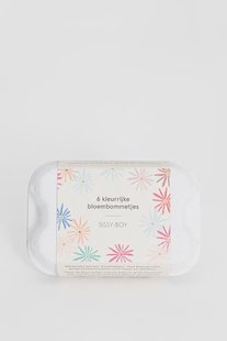 Set van 6 bloembommetjes