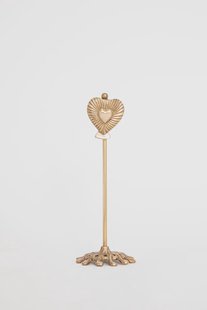 Goudkleurige kaarthouder met hartje