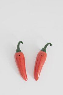 Peper en zout stel chilipepers
