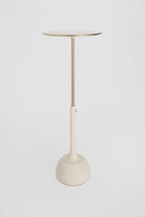 Beige verstelbare bijzettafel