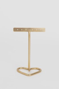 Goudkleurige oorbellenhouder met hart