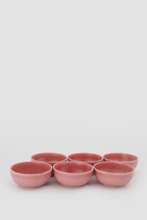 Ontbijtkom roze reactive glaze funky