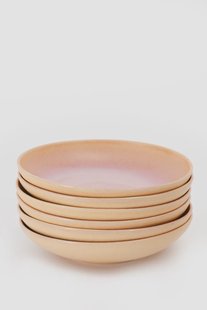 Pastabord lichtbruin reactive glaze funky