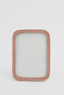Roze scalloped enamel fotolijst Roze scalloped enamel fotolijst