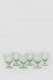 Lichtgroene pearl wijnglazen