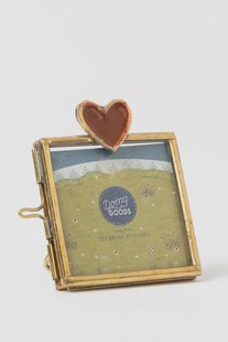 Doing Goods goudkleurig fotolijstje met hart