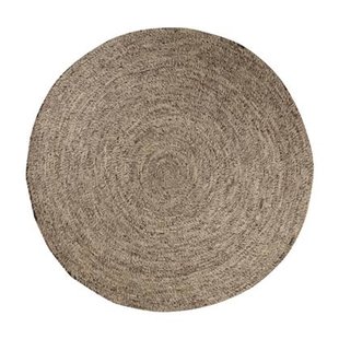 Interieur05 Rond wollen vloerkleed Gapo grijs gemeleerd op=op