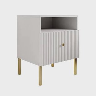 Meubella - Nachtkastje Vermont - Wit