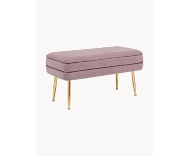 Fluwelen bank Pavlina met opbergruimte