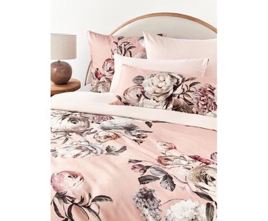 Katoensatijnen dekbedovertrek Blossom