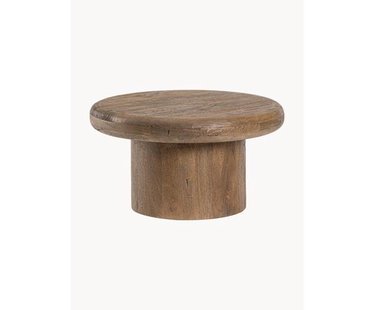 Ronde mangohouten salontafel Lopez, in verschillende formaten