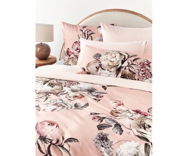 Katoensatijnen dekbedovertrek Blossom
