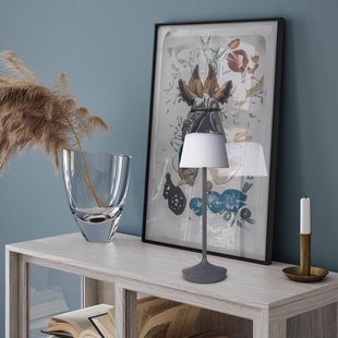 Näve LED solar-tafellamp Emmi CCT oplaadbaar, grijs