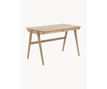 Houten bureau Jacques met kabeldoorgang