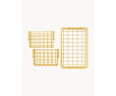 Metalen opbergmanden The Baskets, set van 3