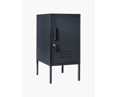 Metalen nachtkastje The Shorty, met opening aan de linker- of rechterkant