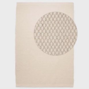 Nordic Weavers Wollen vloerkleed - Ulstein wit - 200x300 cm