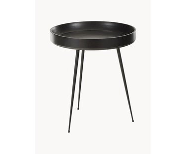 Ronde bijzettafel Bowl van mangohout