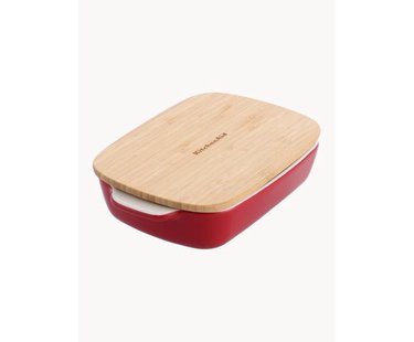 Ovenschaal Spatia met bamboe deksel