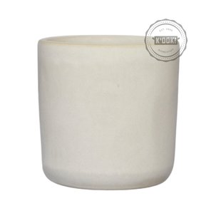 Gresnovo - koffie-/cappuccinomok Blanc Banquise - handgemaakt in Portugal - 8 cm