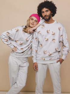 Hedgy Grey Oversized trui Unisex