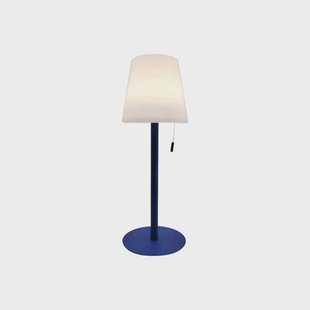 Lindby LED oplaadbare lamp Azalea blauw aluminium CCT in hoogte verstelbaar