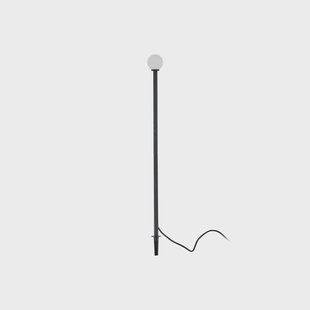 Lindby Freydis LED lamp op zonne-energie, zwart, aluminium, 2.000 K