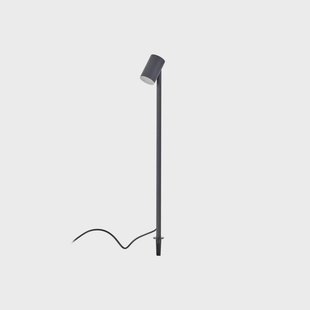 Lindby LED lamp op zonne-energie Myric, zwart, aluminium, 3.000 K