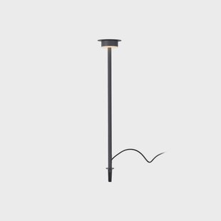 Lindby LED lamp op zonne-energie Lyris, zwart, aluminium, 3.000 K