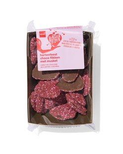 HEMA Versierplezier choco flikken hartjes met musket 150gram