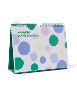 HEMA Bureau weekplanner met spiraal en standaard 21x28
