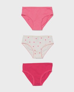 HEMA Kinderslips katoen - 3 stuks roze (roze)
