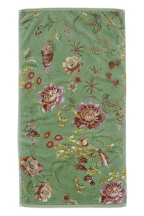 Pip Studio Badhanddoek Secret Garden Groen 55x100cm