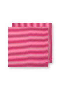 Pip Studio Stripes Set/2 Theedoeken Roze