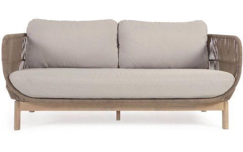 Kave Home Kave Home Tuinset Catalina bruin, stof, 3-zits,