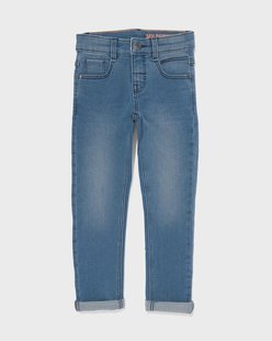 HEMA Kinderbroek jogdenim skinny fit middenblauw (middenblauw)